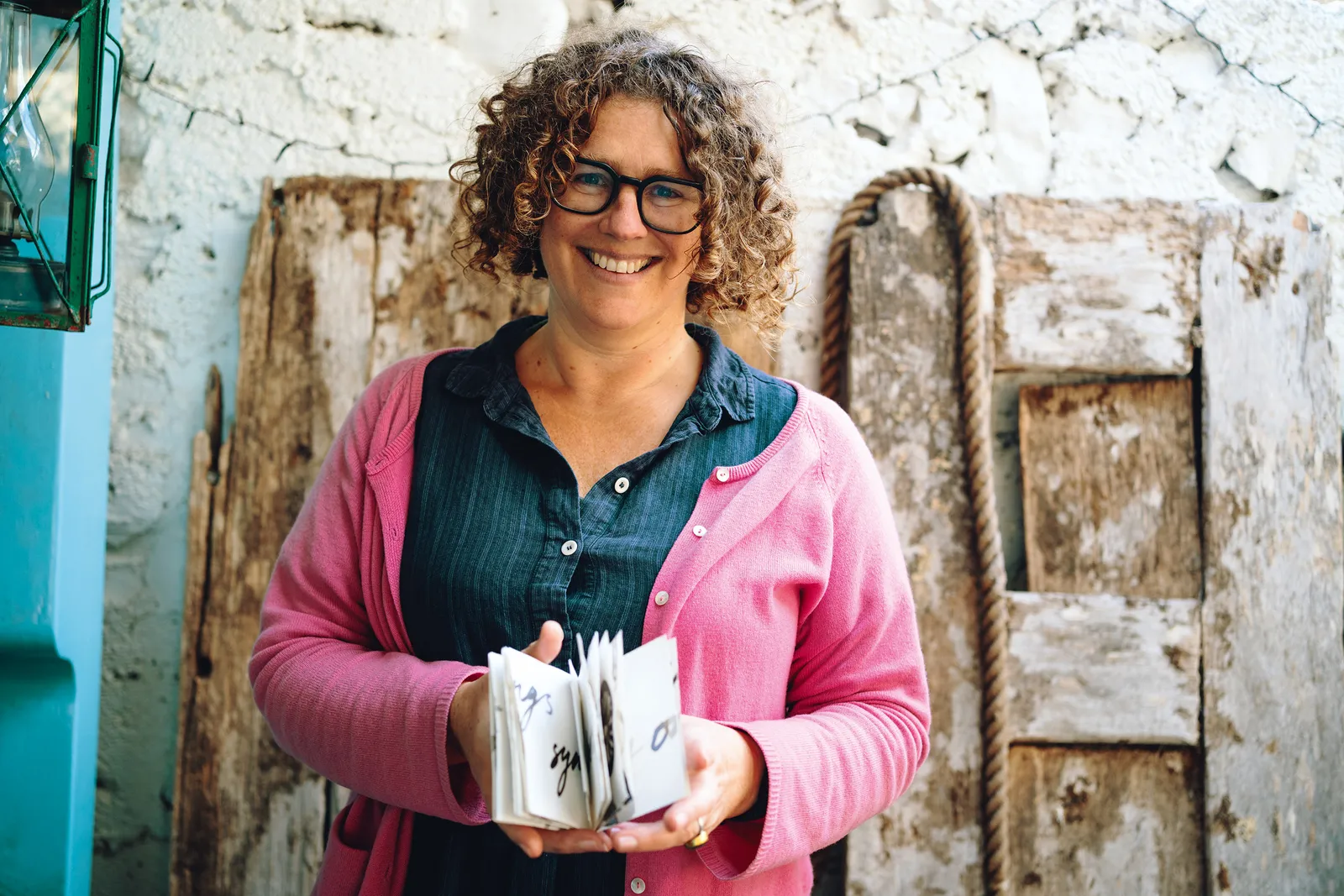 The woman who practices the traditional craft of bookbinding traverses the globe.